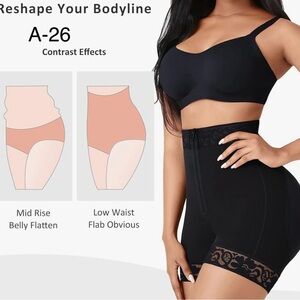 Tummy control butt lifting shapewear shorts faja